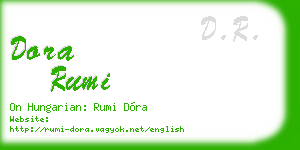 dora rumi business card