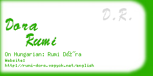 dora rumi business card